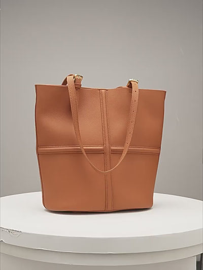 Genuine Leather Crossbody Bag - Portable Shoulder Bag