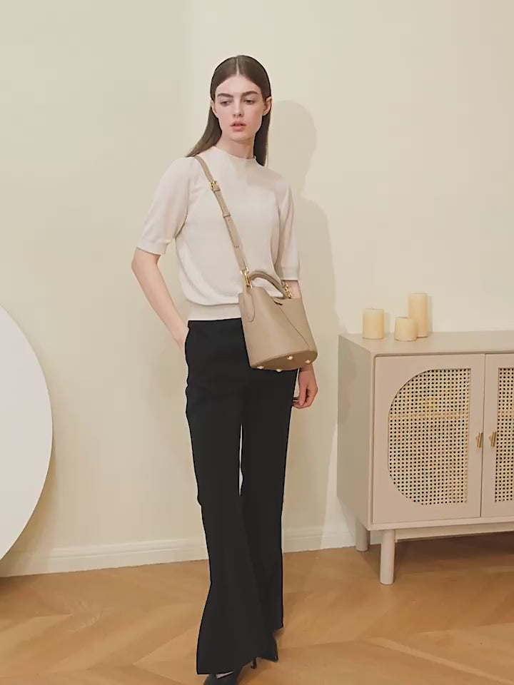 Genuine Leather Crossbody Bag - Versatile Tote and Shoulder Bag for Stylish Fashion